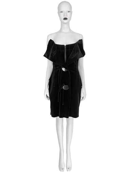 Vivienne Westwood Fall 1998 Corseted Velvet Dress